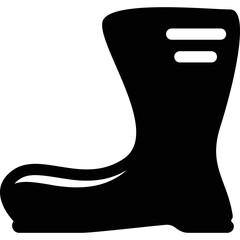 Simple vector icon rubber boots