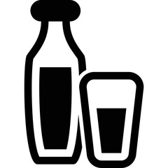 Simple vector icon drink