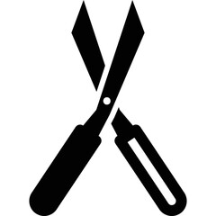 Simple vector icon garden shears