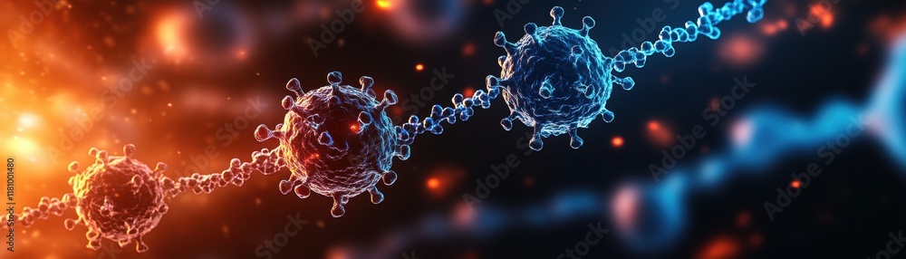 Poster close up view of vibrant blue and orange substance with intricate patterns creating a dynamic and ar