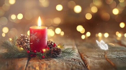 christmas background first advent sunday seamless looping overlay 4k virtual video animation background