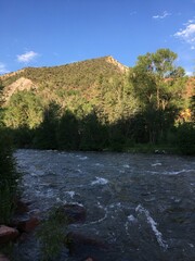 river in the mountains