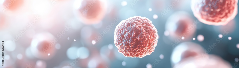Poster intricate close up of a blood cell highlighting its unique structure and function in the human circu