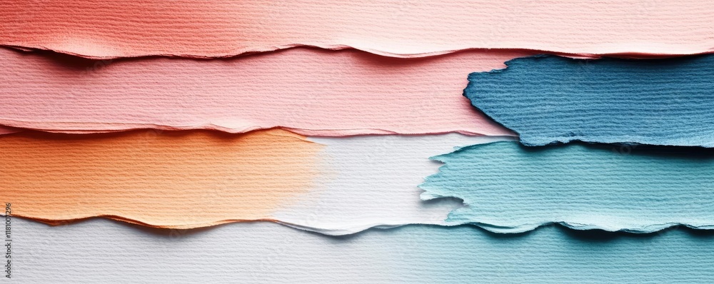 Poster watercolor abstract background idea. colorful layers of textured paint blending harmoniously on a ca