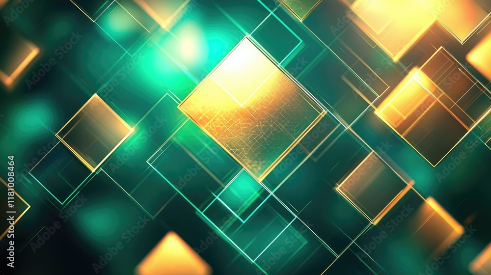 Aufkleber matrix abstract background concept. abstract geometric shapes create a modern, vibrant background in
