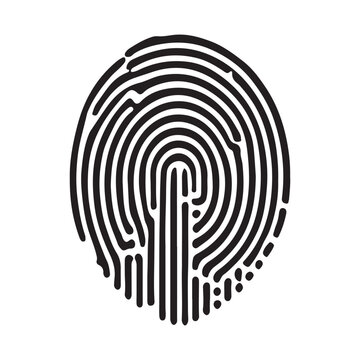 recommend clip art: Unique Fingerprint Vector Design for Security Identification Purposes
