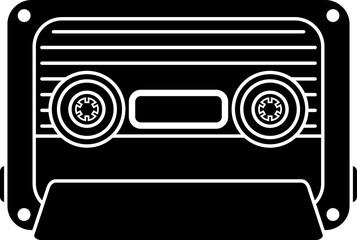Cassette Tape Silhouette Icon