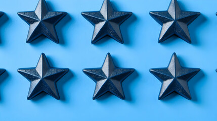 Blue Star Pattern Background Illustration