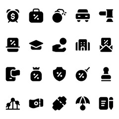 Tax solid style, perfect for user interface projects