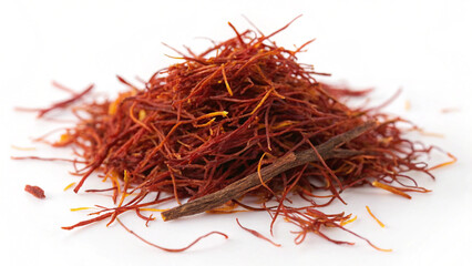 Fototapeta premium saffron isolated on white background