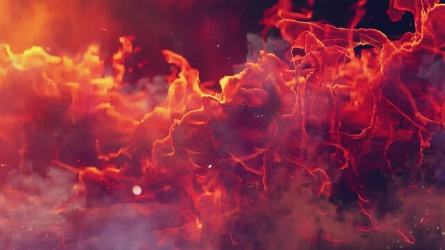editable style effect flame text style seamless looping overlay 4k virtual video animation background