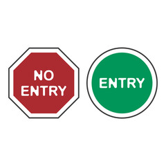 No entry allowed, flat logo