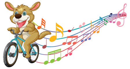 Musical Adventure with a Happy Dog