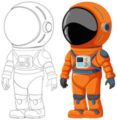 Astronaut Kid in Space Suit