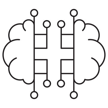 Machine Learning Model Icon, Building and Optimizing Effective Machine Learning Models, Mastering the Art of Machine Learning Model Development, vector