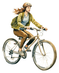 Fototapeta premium PNG Cycling bicycle vehicle helmet.