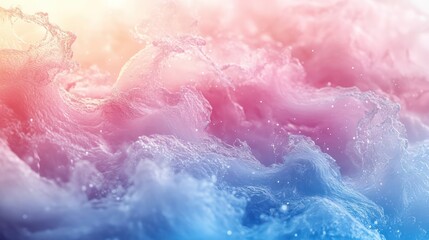 Fototapeta premium Dreamy Pastel Waves: An Abstract Water Art Photography