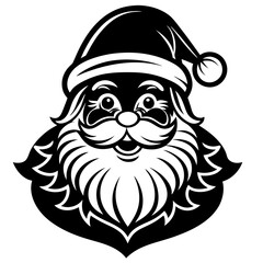Santa Claus Icon - Festive and Simple Christmas Design