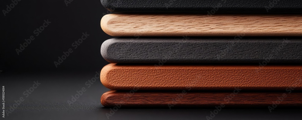 Poster layer abstract background idea. high-quality wooden tablet edges showcasing unique textures and colo