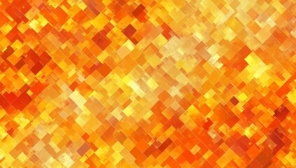 Abstract orange and yellow mosaic pattern. (1)