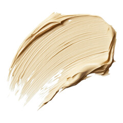 Almond Colored Paint Stroke Texture for Design Projects on Transparent Background