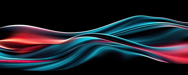 Layer abstract background idea. Vibrant abstract waves in blue and red creating dynamic visual energy and movement.