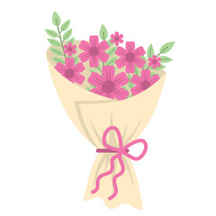 Illustration Beautiful Flower Bouquet