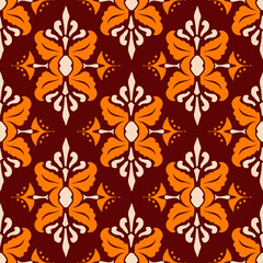 floral Damask Seamless Pattern ethnic Classical luxury royal Vintage, paisley elements ornament victorian seamless texture for wallpapers, textile for wallpapers
