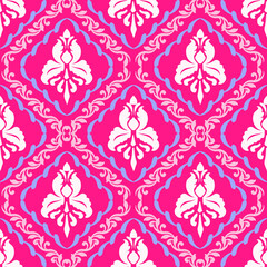 floral Damask Seamless Pattern ethnic Classical luxury royal Vintage, paisley elements ornament victorian seamless texture for wallpapers, textile for wallpapers

