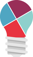 Naklejka premium Infographic Light Bulb
