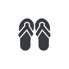 A pair of flip-flops vector icon