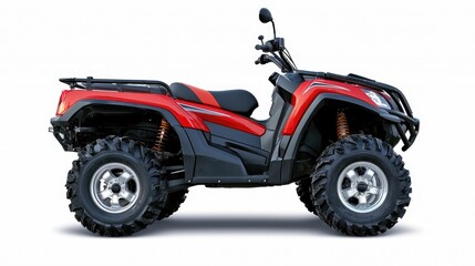 Off-road atv adventure forest trails vehicle showcase outdoor side view thrilling exploration