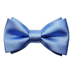 Elegant Blue Bow Tie on a White Background for Fashion Styling on Transparent Background