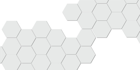 Abstract technology grey geometric hexagon on transparent concept design honeycomb shape vector. 