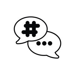 Hashtag vector icon