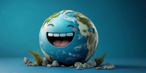 Laughter and happiness unite in this delightful depiction of our planet.
