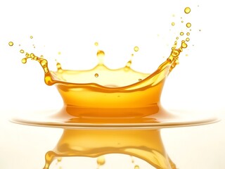 Gentle Tea Splash With Soft Waves, Isolated On Transparent Png Background, Dynamic Maple Syrup Splashes Perfect for Food Photography and Recipe Shoots,
