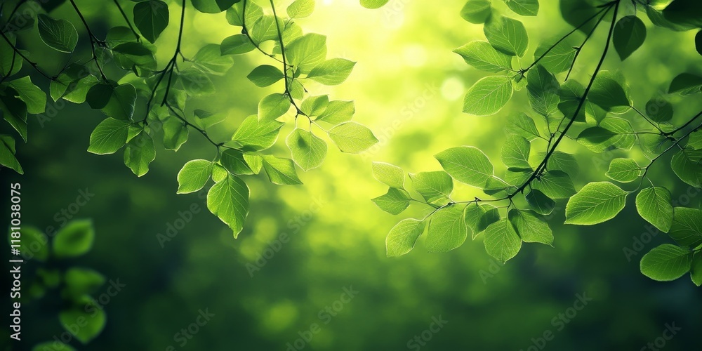 Poster captivating and simple green background showcasing a soothing palette, ideal for various design proj
