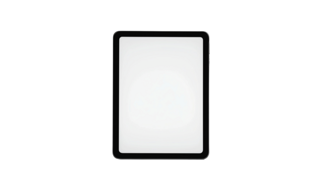 PNG, Gadget, tablet, isolated on white background, created by Generative AI technology.