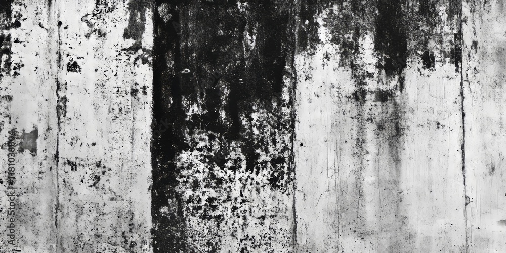 Poster grunge texture in black and white showcases a unique aesthetic. this black and white grunge texture 