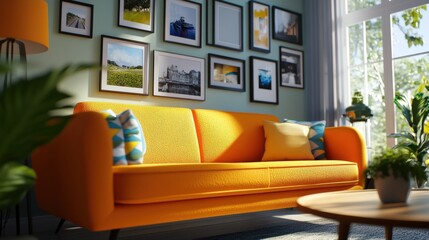Bright Living Room Design Home Interior Photo Cozy Environment Natural Light Modern Aesthetic