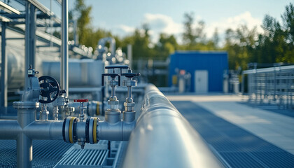pipes and valves at a power plant