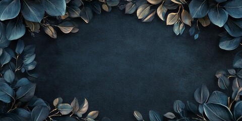 Stylish floral frame featuring cloth texture, perfect background option for your text. This floral frame adds an elegant touch, making it suitable for various design projects.