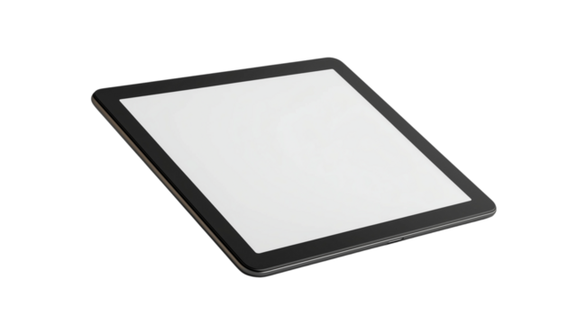 PNG, Gadget, tablet, isolated on white background, created by Generative AI technology.