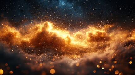 Fototapeta premium Celestial Sparkles: A Night Sky Dream