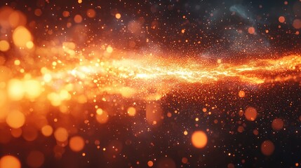 Fiery Abstract Background: Glowing Energy and Shimmering Lights, Dynamic and Bright, Perfect for Designs