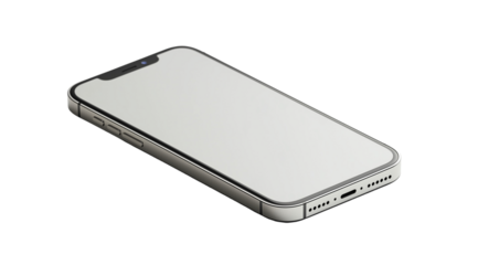 PNG, Gadget, smartphone isolated on white background, generated by Generative AI technology.