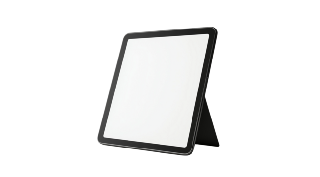 PNG, Gadget, tablet, isolated on white background, created by Generative AI technology.