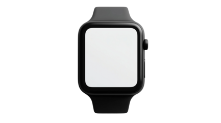 PNG, Gadget, smart watch, isolated on white background, generated by Generative AI technology.