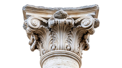 Naklejka premium Greek columns transparent background